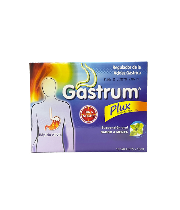 GASTRUM 10 MG CAJA X 12 TABLETAS 